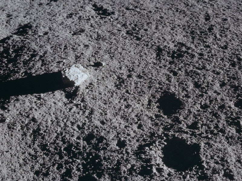 The lunar surface close to the location of sample 14305 