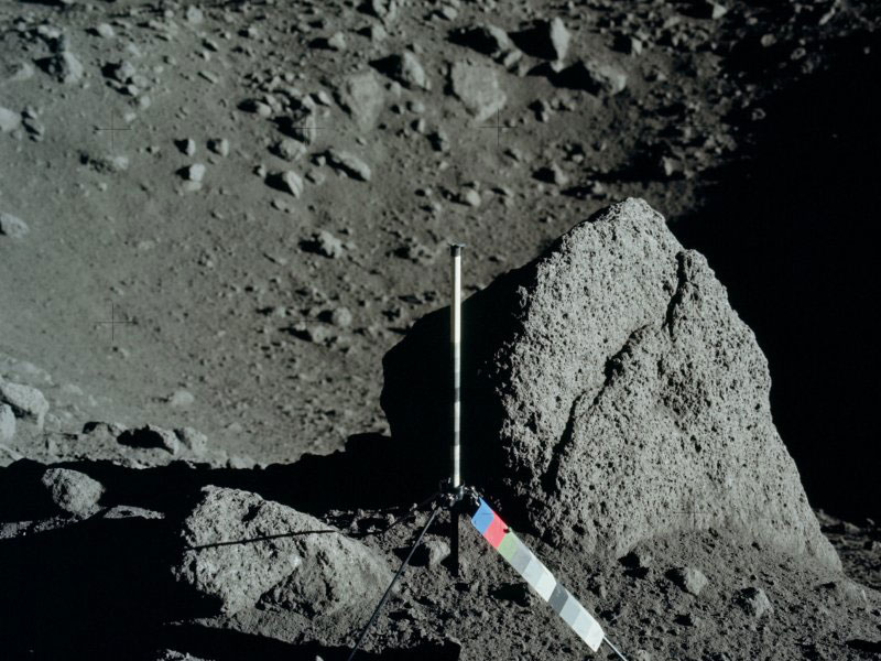 Lunar surface close to 71035 sample location 