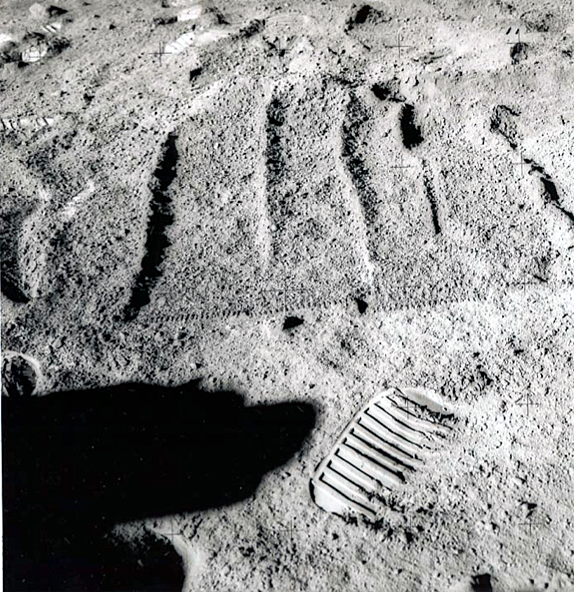 Raked area from which sample 15623 was collected (courtesy of NASA)