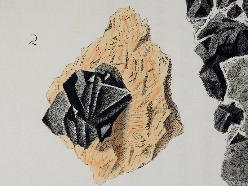 Published illustration in "Specimens of British Minerals - Vol I"