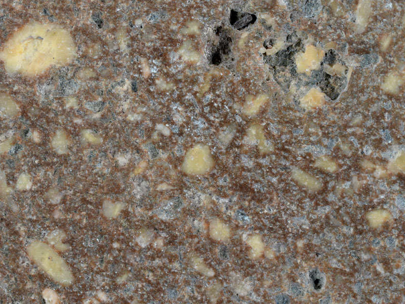 close up of porphyritic basalt