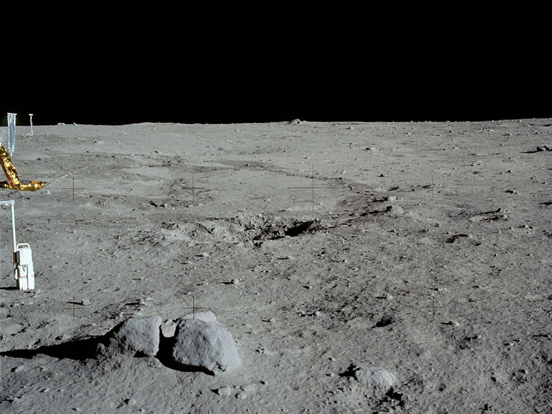 An image of Apollo 11 landing site