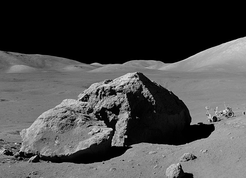 Tracy's rock, a huge boulder close to sample location 76235