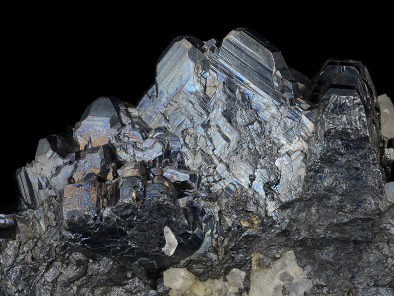 Bournonite and quartz 5 cm across