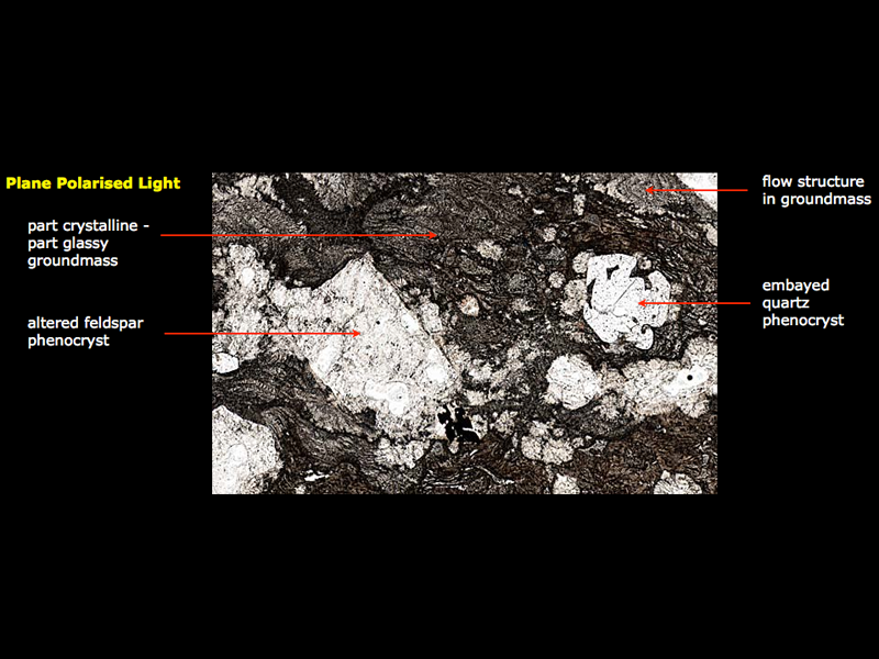 Rhyolitic welded tuff - Port Desire