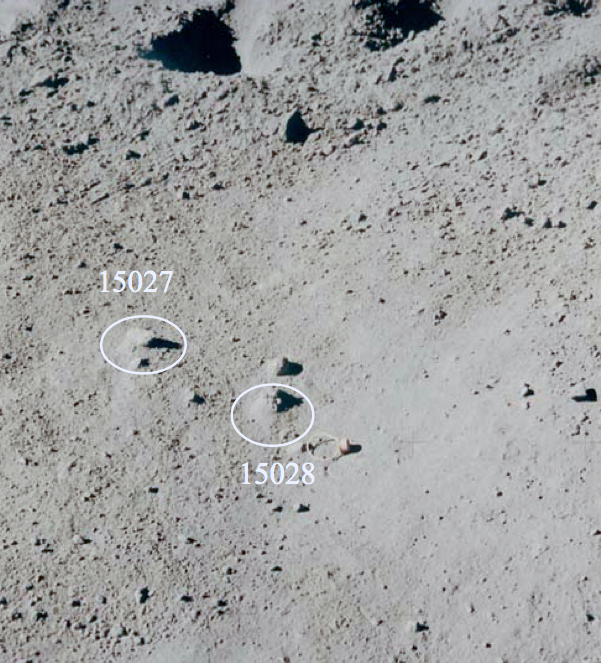Location of sample 15027 (courtesy of NASA)