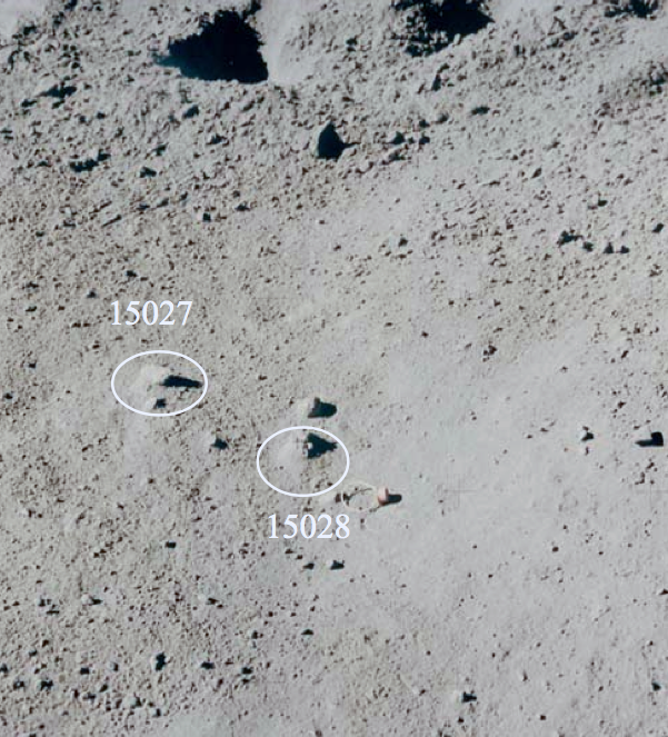 Location of sample 15028 (courtesy of NASA)