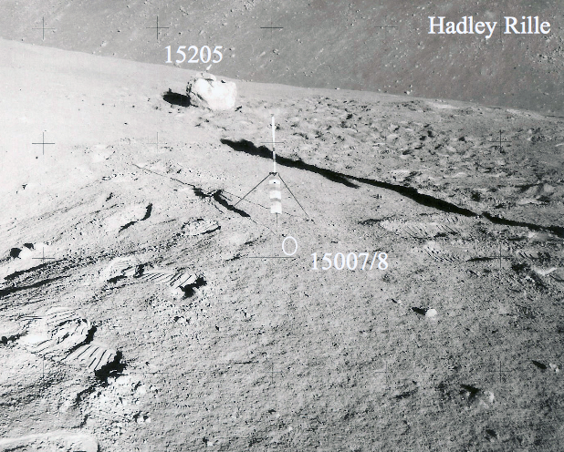 Location of sample 15205 (courtesy of NASA)